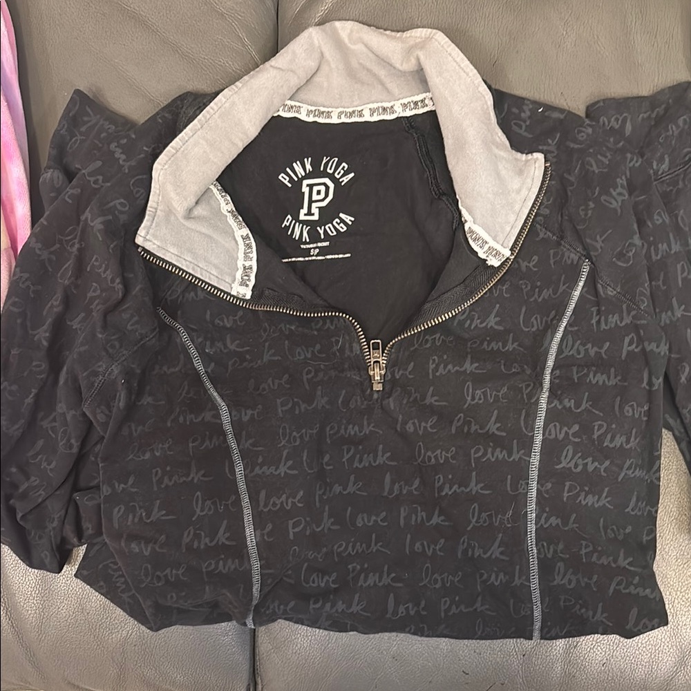 PINK Victoria's Secret Black V-Neck Sweater